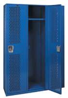 galvanneal bottom. Optional solid sides are available. DOORS: 14 gauge diamond perforated doors with 18 gauge full-height door stiffener for both doors is standard.