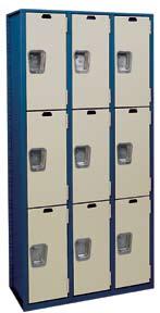 1-double hook only for triple tier and 1-double and 1-single hook for 9" wide openings 30 and higher warranty: Lifetime sizes: See page 5 for standard sizes The Industry's Toughest Corridor Locker