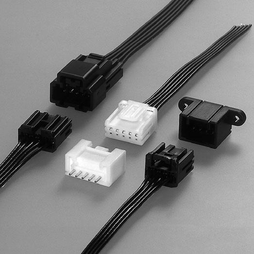 Board-to-wire/Wire-to-wire HCM.64 non-waterproof low profile type connector for automobile corresponding to the miniaturization of the automotive electrical equipment.