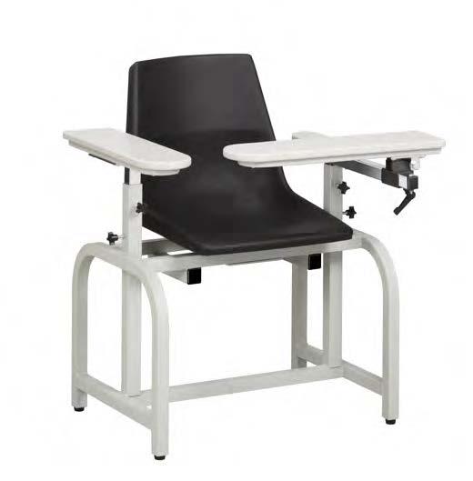 STANDARD LAB SERIES, BLOOD DRAWING CHAIRS The contemporary look of a Clinton E-Z-Clean is combined with our classic, ultra-durable, steel powder-coated frame to provide an even more affordable