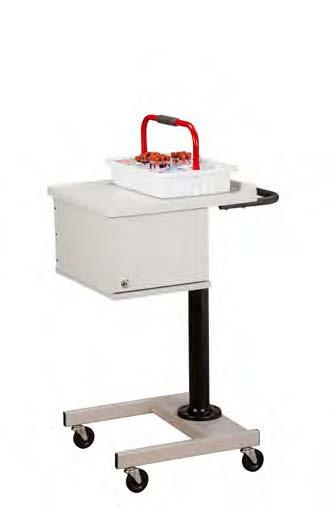PHLEBOTOMY CARTS Easy to handle and maneuver in tight spaces with One-Bin Phlebotomy Cart H-Base, Phlebotomy Carts feature: