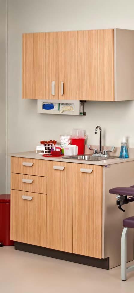 Clinton Quick Care Cabinets 8236 length height ship in pre-assembled units which can be installed and ready to use in minutes. 3 12" 24" 91.44 cm 30.48 cm 60.