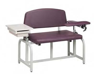 Lab X Bariatric Series Chairs feature: A full 35" wide (89 cm) 1 1 /4 square, heavy duty, all-welded, tubular steel frame (3.