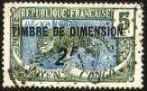 8F on 5c green & blue... 100.00 1904. Postage stamps of French Congo (Bakalois woman) ovpt with TIMBRE / pour / COPIE, eight-pointed star over previous value, and surcharged. 3.