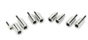 Aluminum Frame Sliders Frame protectors are made from 6061 T6 aluminum in five colors red, blue, gold, silver, and chrome. Replacement bolts are supplied.