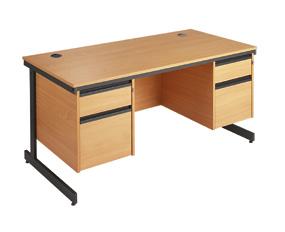 Maestro ommercial desking range - antilever leg esk with 2 and 3 rawer Pedestals OE RRP 6P23 1532 746 444.00 7P23 1786 746 470.