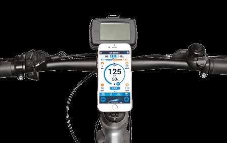 Download the App, get on your Wi-Bike, connect your smartphone via Bluetooth and start pedaling. Together, your bike and your phone will take you wherever you want.