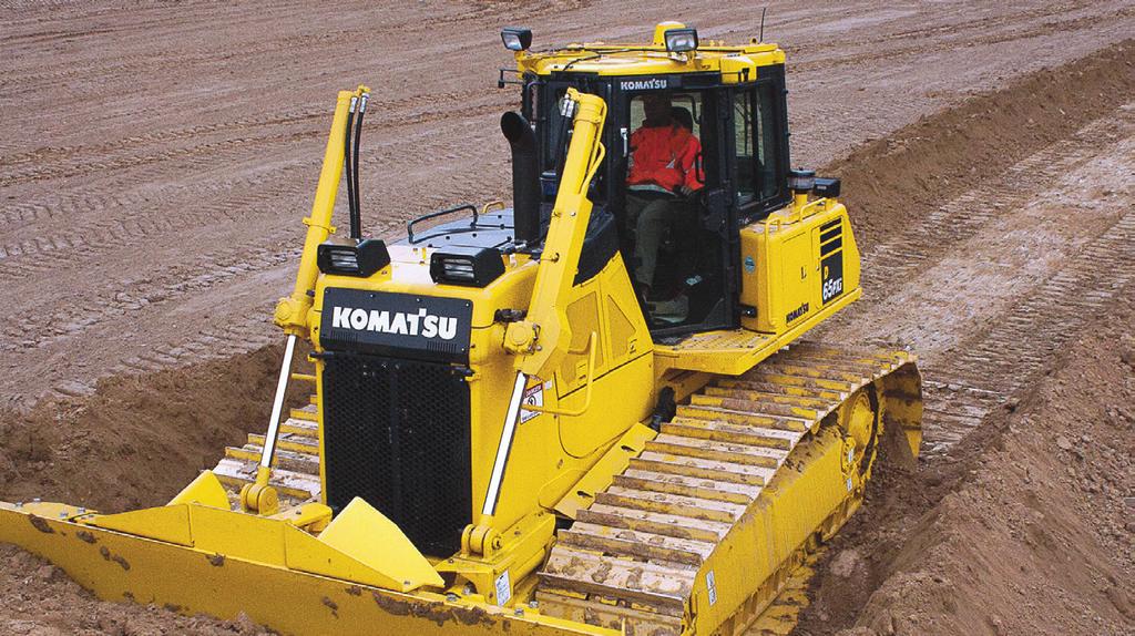 control features be used for finish grading but also for bulk dozing a capability unique to Komatsu intelligent dozers.