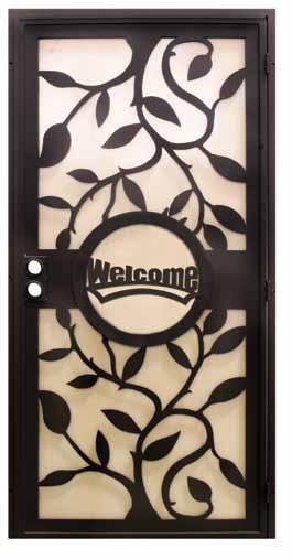 Precision Series/3823 New! vineyard Security Screen Door This Door Series is Built To Order Standard Size 3'0" x 6'8" (39" x 81-3/4" Net Overall Frame) Custom Sizes Available 1-1/4" sq. x 18 Ga.