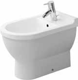 00 Amaretto 243/8" x 155/8" x 151/2" For fixture-mounted, single hole, over-the-rim, horizontal spray bidet faucets Above or below the floor rough-in with 4" c-c