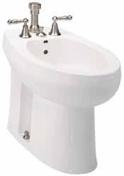 Fixtures Bidet San Tropez 243/8" x 151/2" x 151/2" For fixture-mounted bidet faucets with fixture-mounted