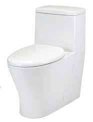 covers, and an elongated comfort height bowl EPA WaterSense Certified Fully Concealed Trapway 3" Flapper Includes slow-close encapsulating toilet seat Nitra High Efficiency EL 1.