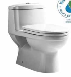 8, 12" Rough-in One Piece Dual Flush Comfort Height Toilet Overall Height: 303/4" Overall Length: 283/4" Bowl Rim Height: 151/2" Tank Width: 16" 3" Flush valve, 2" trap Top-mount dual flush actuator