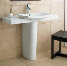 35 Escale Fireclay Overall: 393/4" x 201/4" x 3415/16" Bowl: 221/16" x 163/8" Water Depth: 41/4" Polished Chrome overflow cover included Faucet Not HD S/O SKU: 374-473 Model No.