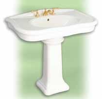 00 Richmond Petite Overall: 241/4" x 181/4" x 333/4"H Bowl: 18" x 93/4" Bowl Depth: 71/4" With Mounting Hardware Faucet Not Parisian Fireclay China Overall: 351/2" x 23" x 35"H Bowl: 201/2" x 13"