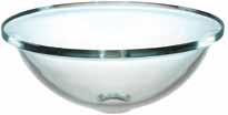 137/10" Overall Depth: 63/10" Distinctively contemporary line details Faucet Not Bell Shaped Vessel Above Counter Tempered Glass Overall: 161/2" Diameter Overall Depth: 63/5" Requires vessel lavatory