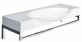 78 Planet 85 Above Counter or Wall Mount Overall: 331/4" x 191/2" Mounting Hardware Single Hole Only Vessel Faucet Recommended Requires P-trap Shown with optional towel rod Rod no longer available HD
