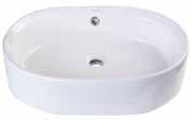 * = New Above Mount Arc Ceramic Vessel Sink Rectangular slanted above mount porcelain basin 283/8" x 195/8" x 61/4" Center drain New!