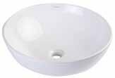 Counter Porcelain basin with chrome overflow Includes overflow cover Rear center drain 215/8" x 15x 61/8" New! Not HD S/O SKU: 622-973 Model No. Solid Aggregate WB-2218 545.00 654.