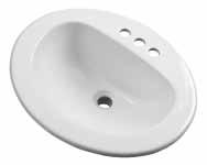Fixtures Lavatories - Self-Rimming Maxwell Self Rimming Overall: 21" x 18" 4" Centers Concealed front overflow Color shown available via special order JSG Oceana Coloration Chart Color Color Price
