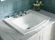 Fixtures Lavatories - Self-Rimming Archer Self-Rimming Overall: 225/8" x 197/16" Overall Depth: 77/8" Water Depth: 4" Brookline Self-Rimming Overall: 19"