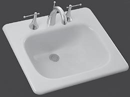 Overall: 24" x 18" Bowl: 19" x 11" Overall Depth: 85/8" Water Depth: 43/4" Shown in Ice Grey Not Model No.