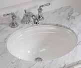 201/2" x 161/2" Bowl: 181/8" x 14" Overall Depth: 85/8" Water Depth: 43/16" Includes K-52047 Clamp Assembly Faucet & Drain Not Faucet & Drain Not Devonshire Undermount Overall: