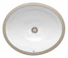 91/8" Bowl Depth: 63/8" Unglazed rim Includes mounting clips Drain Not Drain Not Drain Not HD S/O SKU: 622-904 Model No. White Balsa 1022.000 165.00 190.