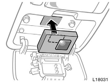 Please note if transmitter has wire clip for sun visor, this clip must be removed prior to