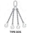 QOG QOF Triple Chain Sling with Master Link and Foundry Triple with 1355 Choker