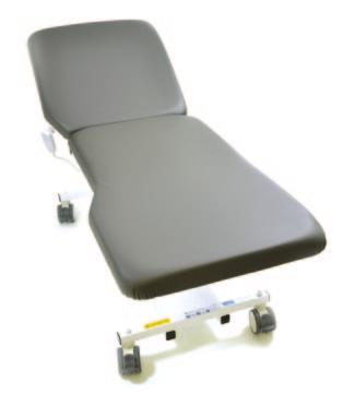 MATTRESS 3 in. (7.6 cm) Semi-rigid polyurethane foam. Curves in the mattress allow the user to come closer to the patient without having to bend or stretch his/her arm.