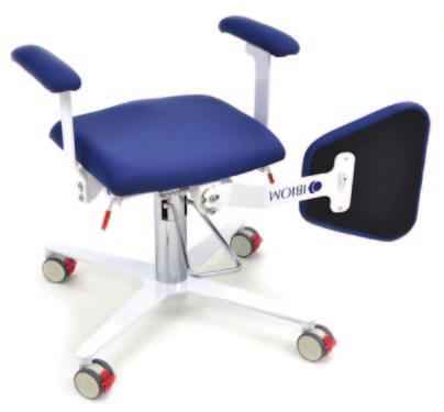 4 P (8L x 29P cm) MOVEMENTS Retractable arms Retractable backrest, 90 degrees on both sides Lock for seat