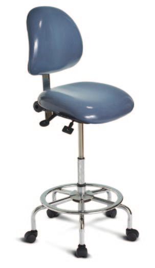 Ergonomic Chairs for sonography ModEL 200 ModEL 3 IN 1 Backrest Fully upholstered dual curve backrest 15.5 wide by 13.5 high SEAT Dual density molded polyurethane foam Seat Pan 18.
