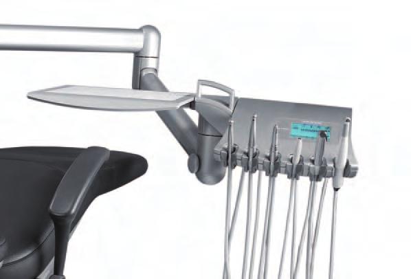 dental unit can be swiveled in all directions to suit the user.