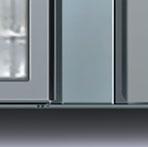 steel self-closing doors minimise temperature loss High-impact LED