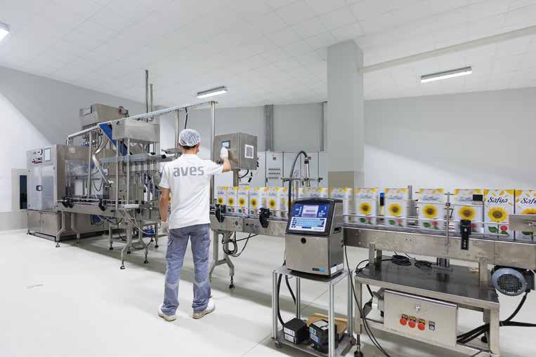 350,000 tons/year (Bottling) AVES has been certified from ISO 9001 for its Quality Management System, ISO 22.
