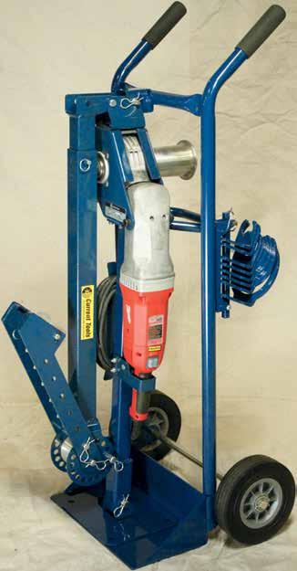 motor Permanently lubricated vent free gearbox Integral foot switch Lightweight Less than 75 lbs. without mobile cart 3,000 lb.