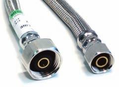 SUPPLY LINES PLUMBING SUPPLY STAINLESS STEEL TOILET SUPPLY LINES 3/8" Compression x 7/8" Toilet