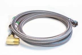 Connection Length 95DW-48 48" 95DW-60 60" 95DW-72 72" STAINLESS STEEL WASHING MACHINE LINES 3/4"