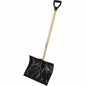 83 Union 18" Combo Shovel 4920616274 Good quality reinforced rib blade. Poly D-grip for added comfort, wood handle.