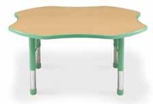Choose from 10 standard laminate colors, 20 standard edge colors and 10 leg colors. 21" - 30" adjustable height 04380 Husky Activity Table Clover 48" diameter 21-30 70 2.6 73 $ 403.