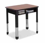 00 Single-Student Diamond Desk Interchange Two-Student Open Front Desk This contemporary desk provides both sleek looks and solid functionality for two students  It offers the convenience of a