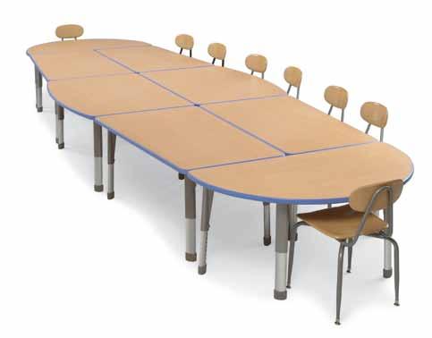 Order it in any of 10 desktop finishes, two frame and 20 edge band colors. 04200 Boardroom Bow Top 36 54 22-34 70 2.6 77 $ 371.00 Half Boat Conference Table work surface dimensions.