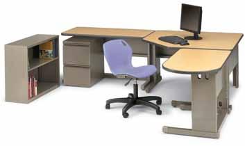 00 Acrobat Corner Workstation Optimizes floor space while combining maximum stability, generous workspaces and great ingress/egress, the Acrobat Corner Workstation also offers a integrated modesty