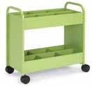 Six 5" casters. Available in 19 colors. 21101 Gorilla Truck 18 36 44 150 17.0 89 $ 628.00 Gorilla Truck Four Sloping Shelves and One Flat Base Shelf.