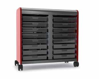 CASCADE MEGA CABINET Cascade Mega-Cabinet These large, versatile, mobile storage units are available with either tote trays or shelves and can be fitted with numerous options including locking doors,