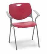 Polypropylene (P) Seat and Polypropylene (P) Back. UXL P-Tablet Arm Chair with Polypropylene Seat & Back (Glides) XL183P_P_NT 18"h Stack Chair w/right arm P-Tablet 25 21 18 125 24 * $ 448.