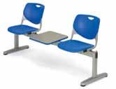 configured to meet a wide variety of needs. Choose: free-standing or fixed, polypropylene or fabric seats, from 17 mix or match seat and seat back colors.