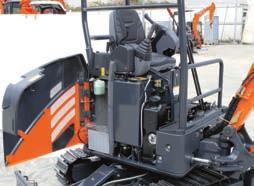 omprehensive Safety Features ROPS/OP (Top guard) anopy The 3-pillars