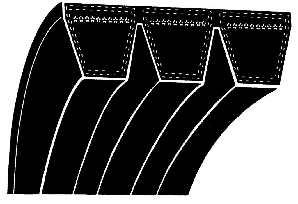 Banded belts feature a multiple layer band that provide excellent lateral rigidity to prevent belts from turning over from coming off of the drive.